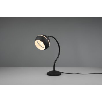 Lampe de table Trio Fletcher 2 Noir, 1 lumière