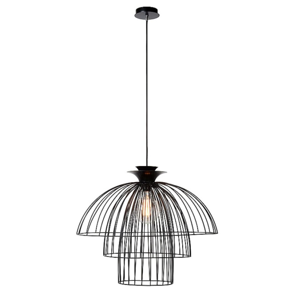Lampe suspendue Lucide LANTANA Noir, 1 lumière main product photo