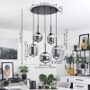 Suspension  Verbania Noir, 5 lumières Suspension  Verbania Noir, 5 lumières