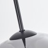 Suspension Verre 15 cm, 20 cm, 25 cm Koyoto Clair, Fumé, 3 lumières