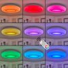 Plafonnier iDual Daphnis LED Argenté, Blanc, 1 lumière, Télécommandes, Changeur de couleurs
