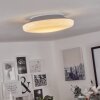 Plafonnier iDual Chloe LED Argenté, Blanc, 1 lumière, Télécommandes, Changeur de couleurs