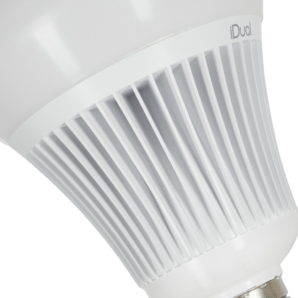Ampoule E27 led avec télécommande iDual Blanc Plastique