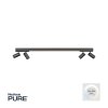 Plafonnier Paul Neuhaus PURE-LINES LED Anthracite, 1 lumière, Télécommandes