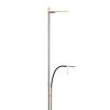 Lampadaire à vasque Steinhauer Turound LED Acier brossé, 2 lumières