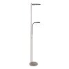 Lampadaire à vasque Steinhauer Turound LED Acier brossé, 2 lumières