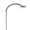 Lampadaire Steinhauer Turound LED Acier brossé, 1 lumière