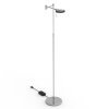 Lampadaire Steinhauer Turound LED Acier brossé, 1 lumière