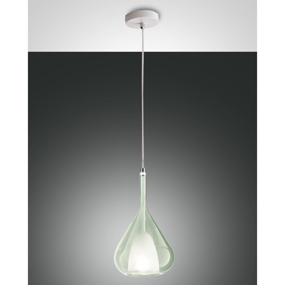 Suspension Fabas Luce Lila Blanc, 1 lumière main product photo