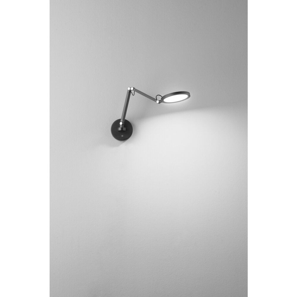 Applique murale Fabas Luce Regina LED Noir, 1 lumière main product photo
