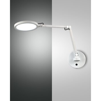 Applique murale Fabas Luce Regina LED Blanc, 1 lumière