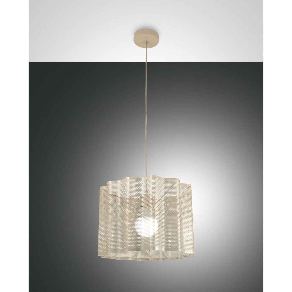 Suspension Fabas Luce Glicine Or, 1 lumière main product photo