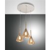 Suspension Fabas Luce Tris Blanc, 3 lumières