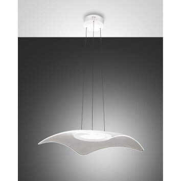 Suspension Fabas Luce Ibiza LED Blanc, 1 lumière