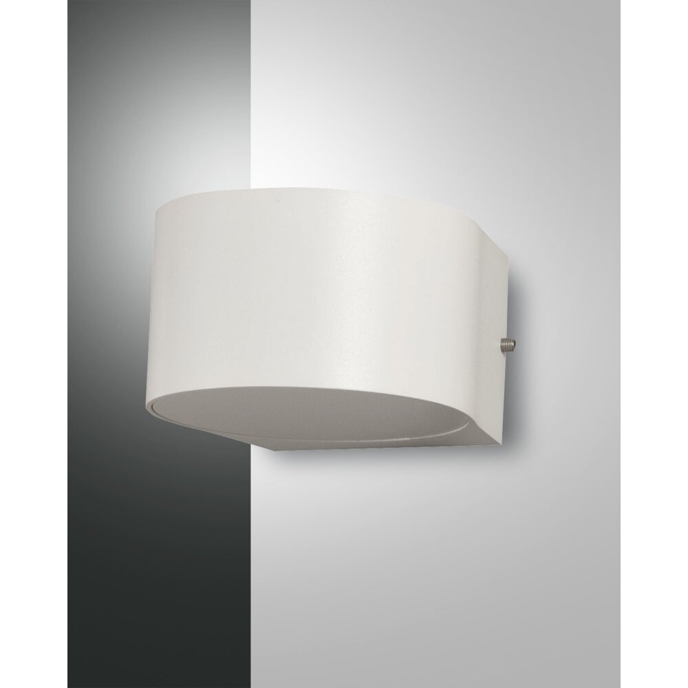 Applique murale d'extérieur Fabas Luce Lao LED Blanc, 1 lumière main product photo