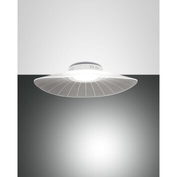Plafonnier Fabas Luce Vela LED Blanc, 1 lumière