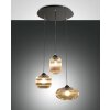 Suspension Fabas Luce Nordal Noir, 3 lumières