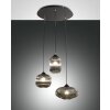 Suspension Fabas Luce Nordal Noir, 3 lumières