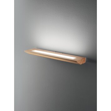 Applique murale Fabas Luce Linus LED Écru, 1 lumière