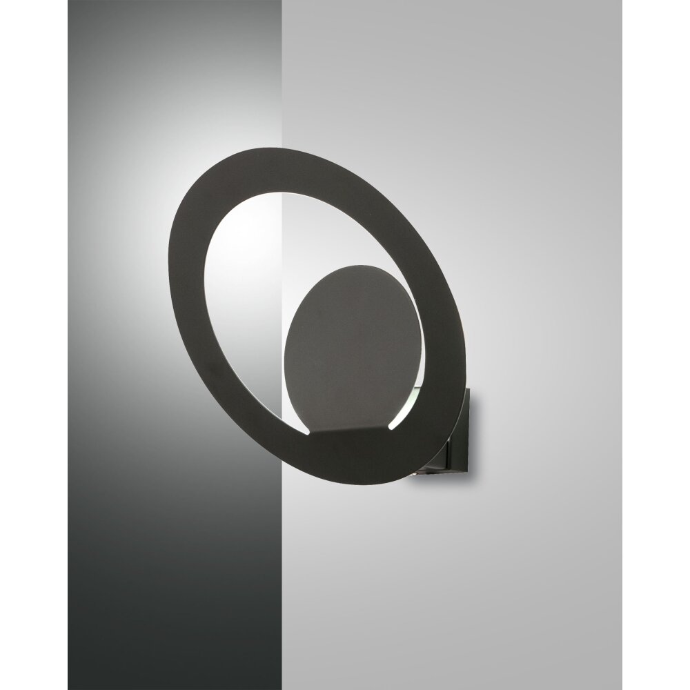 Applique murale Fabas Luce Hector LED Noir, 1 lumière main product photo
