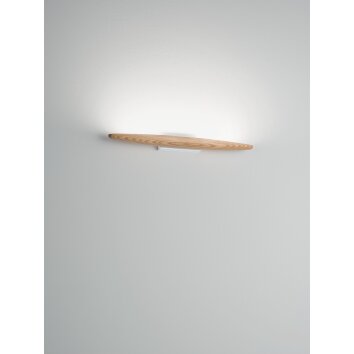 Applique murale Fabas Luce Ribot LED Écru, Blanc, 1 lumière
