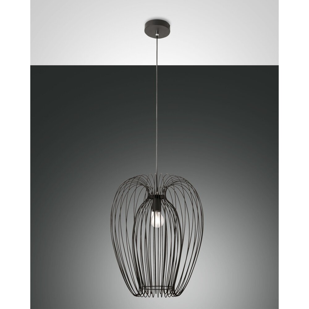 Suspension Fabas Luce Camp Noir, 1 lumière main product photo