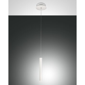 Suspension Fabas Luce Prado LED Blanc, 1 lumière