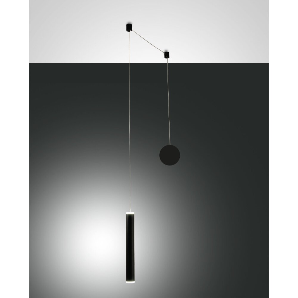 Suspension Fabas Luce Prado LED Noir, 1 lumière main product photo