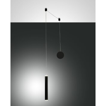 Suspension Fabas Luce Prado LED Noir, 1 lumière