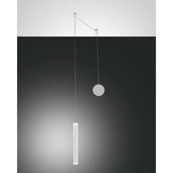 Suspension Fabas Luce Prado LED Blanc, 1 lumière