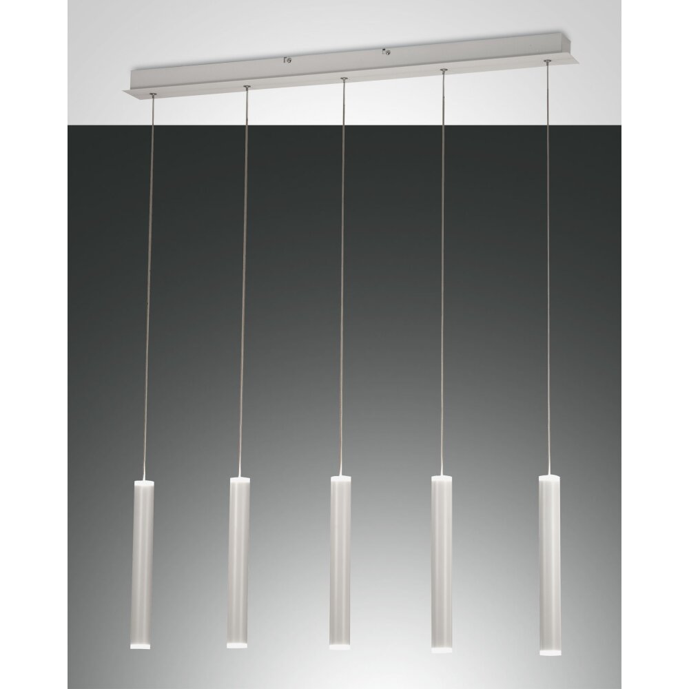 Suspension Fabas Luce Prado LED Blanc, 5 lumières main product photo