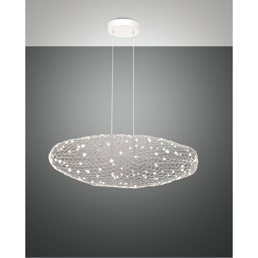 Suspension Fabas Luce Sumter LED Blanc, 1 lumière main product photo