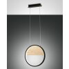 Suspension Fabas Luce Pierre LED Écru, Noir, 1 lumière