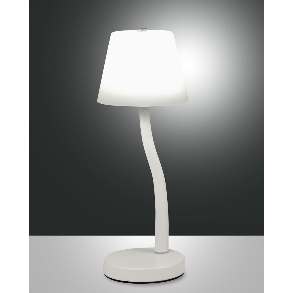 Lampe de table Fabas Luce Ibla LED Blanc, 1 lumière main product photo