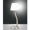 Lampe de table Fabas Luce Ibla LED Nickel mat, 1 lumière