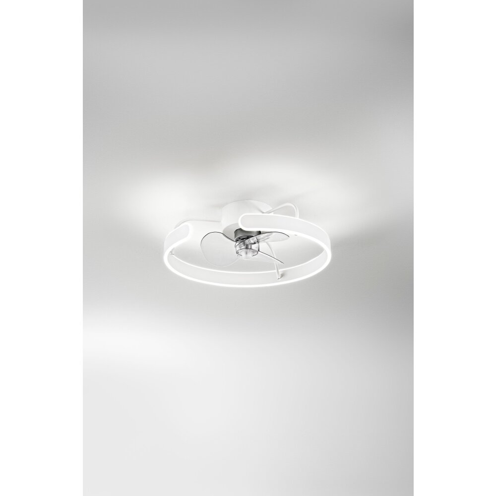 Ventilateur de plafond Fabas Luce Savoy LED Blanc, 1 lumière main product photo