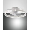 Ventilateur de plafond Fabas Luce Savoy LED Blanc, 1 lumière