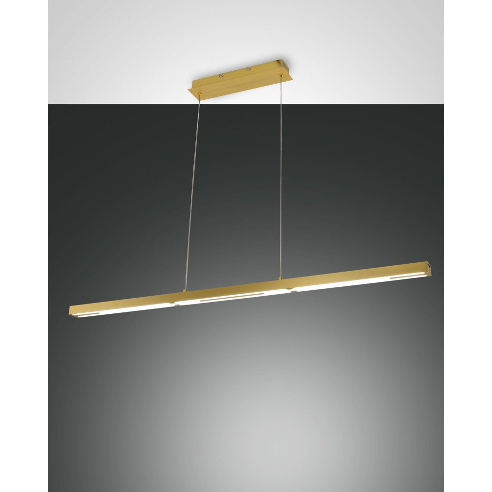Suspension Fabas Luce Ling LED Laiton, 1 lumière main product photo
