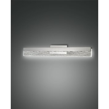 lampe miroir Fabas Luce Sinis LED Chrome, 1 lumière