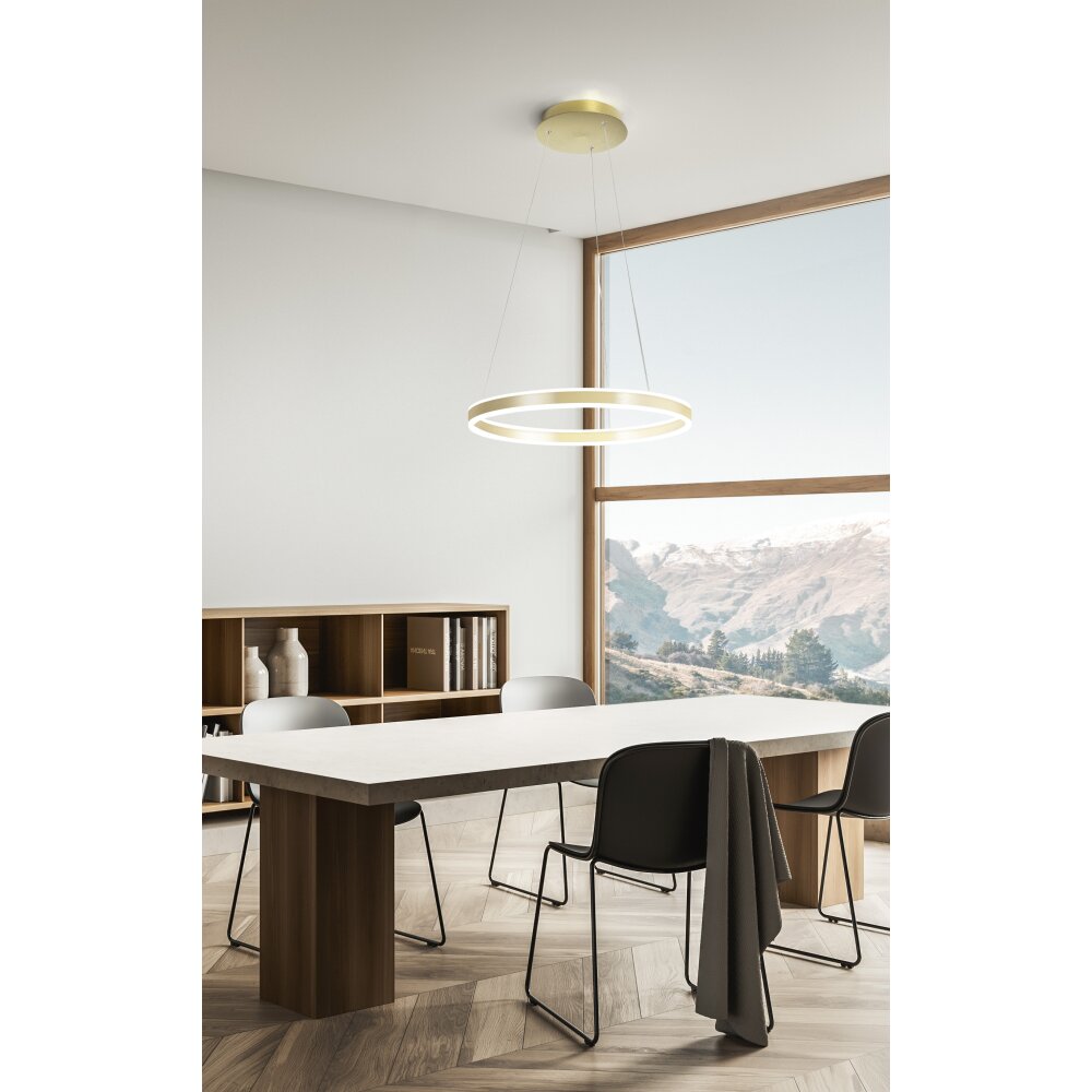 Suspension Fabas Luce Palau LED Or, 1 lumière main product photo
