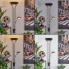 Lampadaire à vasque  Rom LED Noir, 2 lumières