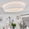 Plafonnier  Agodim LED Blanc, 1 lumière, Télécommandes, Changeur de couleurs