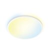 Plafonnier Philips WiZ SuperSlim LED Blanc, 1 lumière, Changeur de couleurs