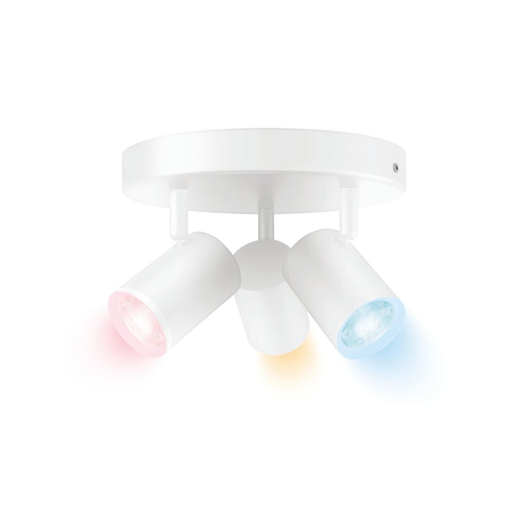Plafonnier Philips WiZ IMAGEO LED Blanc, 3 lumières, Changeur de couleurs main product photo