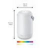 Lampe de table Philips WiZ Portable LED Blanc, 1 lumière, Changeur de couleurs