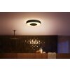 Plafonnier Philips Hue Xamento LED Noir, Blanc, 1 lumière, Changeur de couleurs