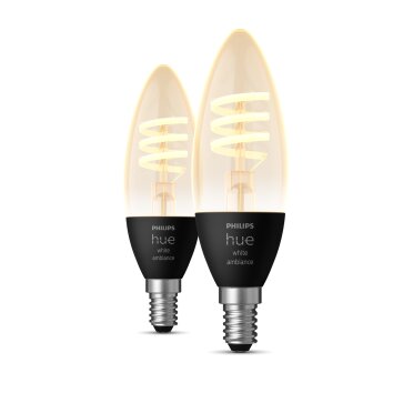 Philips Hue Lot de 2 LED E14 4,6 watt 2200-4500 kelvin 350 lumen