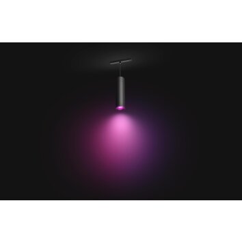 Pendule Philips Hue Perifo LED Noir, 1 lumière, Changeur de couleurs