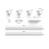 Plafonnier Kit de base Philips Hue Perifo LED Blanc, 4 lumières, Changeur de couleurs