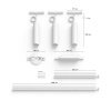 Suspension Kit de base x 3 Philips Hue Perifo LED Blanc, 3 lumières, Changeur de couleurs